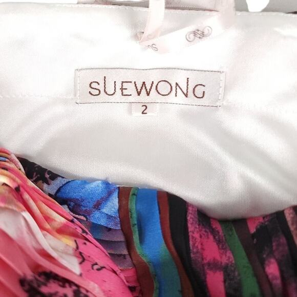 Sue Wong Floral Maxi Dress Multicolor - Picture 11 of 16